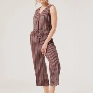 Women's Vertical Stripe Woven Jumpsuit